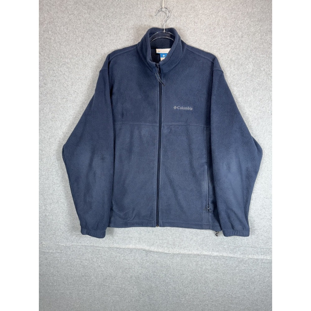 Columbia Jacket Mens Large‎ Full Zip Fleece Outdoor Hiking Lightweight WM6113